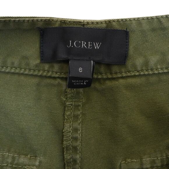 J. Crew Women's 6 Army Green Cargo Shorts - Picture 8 of 10